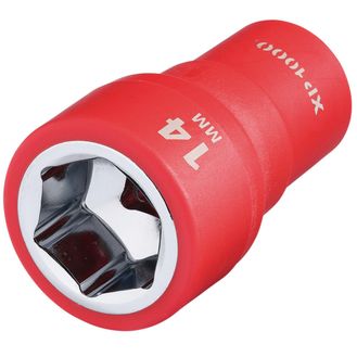 Draper 18827 XP1000&amp;#174; VDE Socket, 1/4" Sq. Dr., 14mm