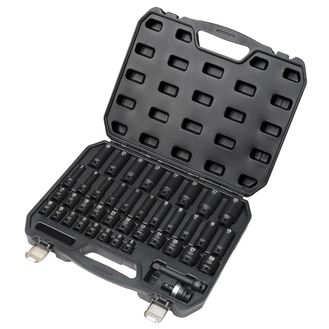 Draper 07106 Draper Hi-TORQ&amp;#174; Impact Socket Set, 1/2" Sq. Dr. (40 Piece)