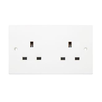 Securlec SL9494 Square 2g Un/Switched Socket