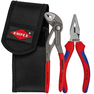 Draper 10614 KNIPEX 00 20 72 V06 Mini Pliers Set in Belt Tool Pouch, 1 x 08 22 145, 1 x 87 01 150