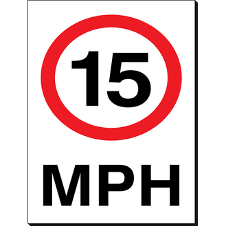 15 MPH - 240 x 360 mm