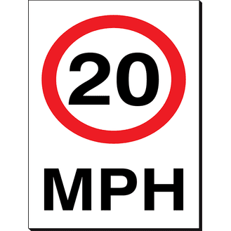 20 MPH - 240 x 360 mm