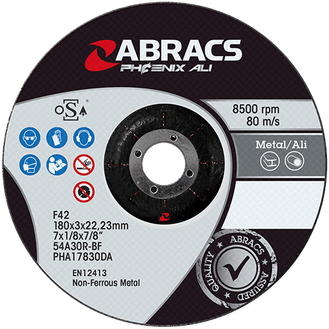 ABRACS 'Phoenix Ali' Flat Cutting Discs - ALUMINIUM