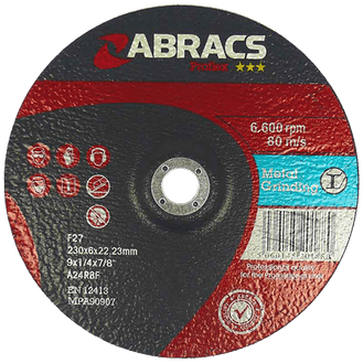 ABRACS 'Proflex' Depressed Centre Metal Grinding Discs