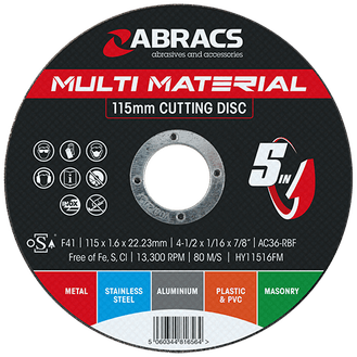 ABRACS Hybrid '5 in 1' Multi Material Cutting Discs