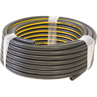 Air Line Hose - Black Rubber with Yellow Stripe