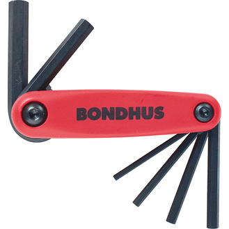 BONDHUS Hex Driver Fold Up Set - Metric