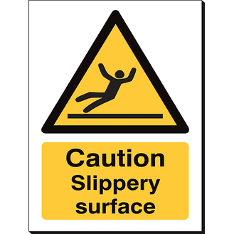Caution Slippery Surface - 240 x 360 mm