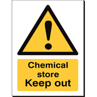 Chemical Store Keep Out - 240 x 360 mm