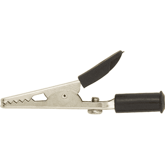 Crocodile Clips - Red &amp; Black Insulated Grips