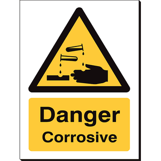 Danger Corrosive - 240 x 360 mm