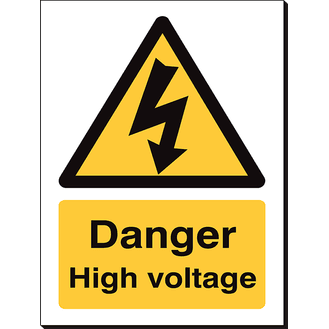 Danger High Voltage - 240 x 360 mm
