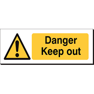 Danger Keep Out - 360 x 120 mm