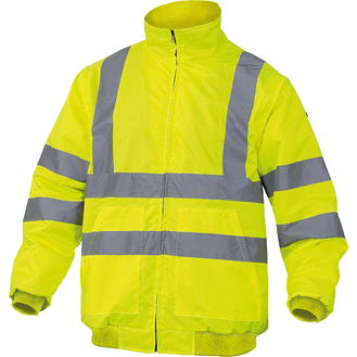 DELTAPLUS '2 in 1' Hi-Vis Bomber Jacket/Body Warmer