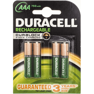 DURACELL 'Duralock' Rechargeable Batteries