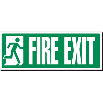 Fire Exit - 360 x 120 mm