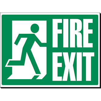 Fire Exit - 360 x 240 mm