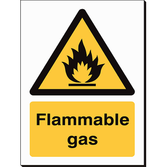 Flammable Gas - 240 x 360 mm