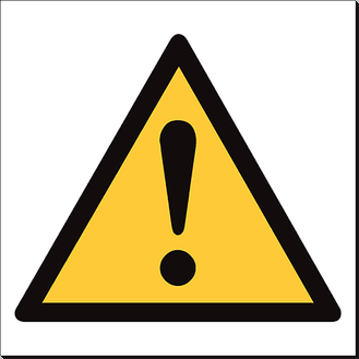 Hazard - 360 x 350 mm