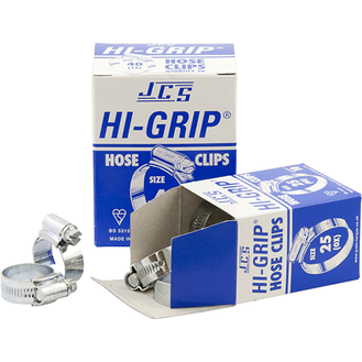 JCS 'Hi-Grip' Hose Clips - Boxed