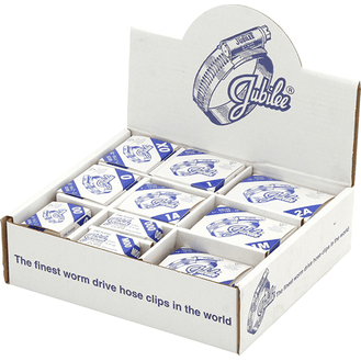 JUBILEE Hose Clips In Branded Boxes In A Handypack Dispenser