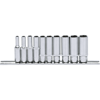 KS TOOLS 'CHROMEplus<sup>&amp;reg;</sup>' 1/4" Drive Deep Socket Set