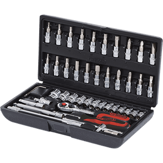 KS TOOLS 'CHROMEplus<sup>&amp;reg;</sup>' 1/4" Drive Socket Set