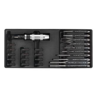 Sealey TBT18 Tool Tray with Punch &amp; Impact Driver Set 25pc