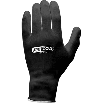 KS TOOLS Micro-Fine Woven Gloves - Black