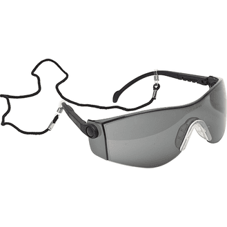 Lightweight Wraparound Safety Spectacles with Safety Cord