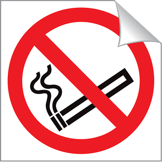 No Smoking - 80 x 80 mm
