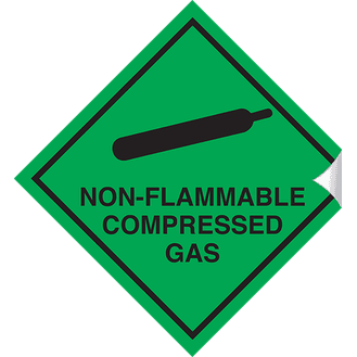 Non-Flammable Compressed Gas - 100 x 100 mm