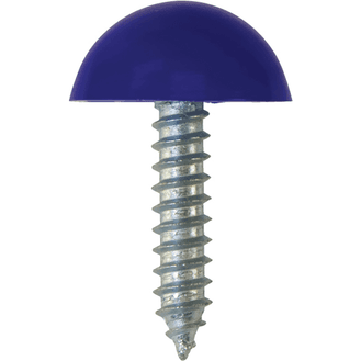 Number Plate Fasteners - Self-Tappers with Domes and Cups