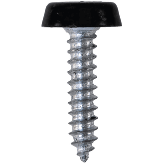 Number Plate Fasteners - Self-Tappers with Plastic Head - Long