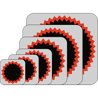 REMA TIP TOP Tube Patches - Red Edge, Round