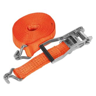 Sealey TD5010J Ratchet Tie Down 50mm x 10m Polyester Webbing 5000kg Load Test