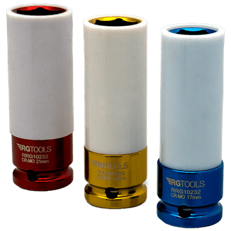 RG TOOLS 1/2" Drive Impact Deep Socket Set