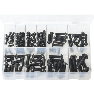 Socket Screws, Button Head - Metric Black