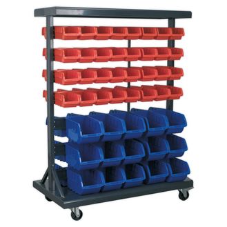 Sealey TPS94 Mobile Bin Storage System with 94 Bins