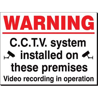 Warning CCTV In Operation - 360 x 240 mm