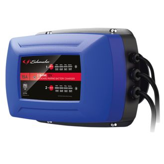 Draper 13102 Schumacher&amp;#174; SC348 2 Bank 12V On Board Marine Battery Charger, 15A