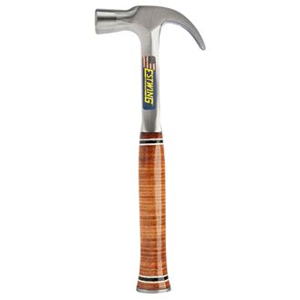 Draper 23522 Estwing E24C Curved Claw English Pattern Hammer with Leather Grip, 24oz/672g