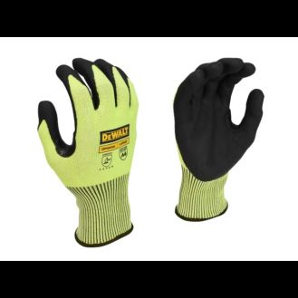 DeWALT Power Tools Hi-Vis Cut D Grip Gloves - L (Size 9)