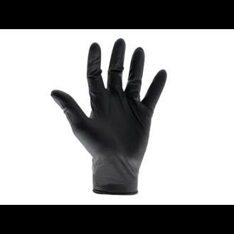 Scan Heavy-Duty Nitrile Disposable Gloves, Black