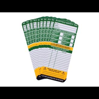 Scan Scaffold Tag Inserts Pack Of 10