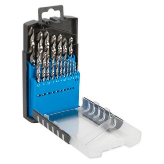 Sealey AK47191 HSS Split Point Fully Ground Drill Bit Set 19pc Metric