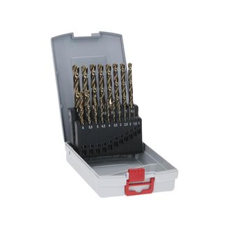Bosch Powertool Accessories HSS-Cobalt ProBox Metal Drill Bit Set, 19 Piece