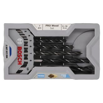 Bosch Powertool Accessories Professional Robust Line Brad Point Drill Bit Set, 7 Piece