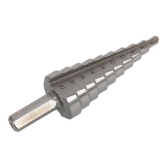 Sealey AK4722 HSS M2 Step Drill Bit 4-22mm Double Flute