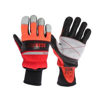 Scan Class 1 Dual Hand Chainsaw Leather Gloves